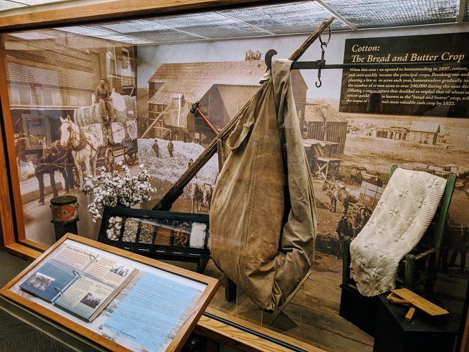 Museum of the Western Prairie - Cotton display