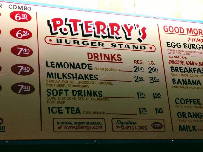 P. Terry's Burger Stand menu - Drinks