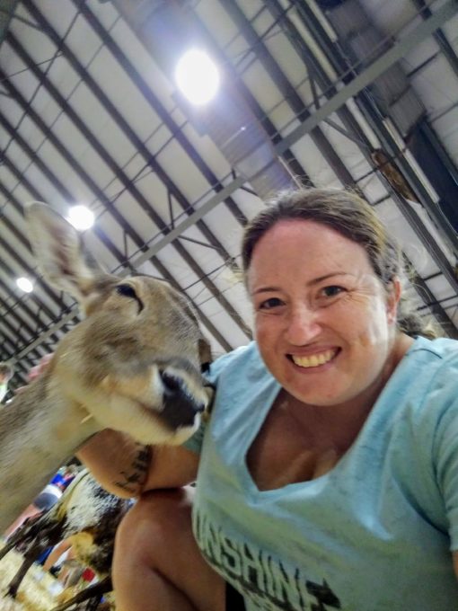 Deer selfie at Tulsa State Fair