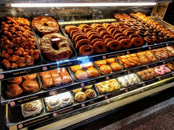 Round Rock Donuts display cabinet