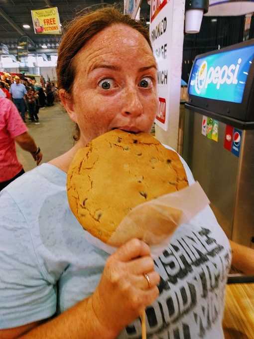 Tulsa State Fair food - A cookie as big as my head