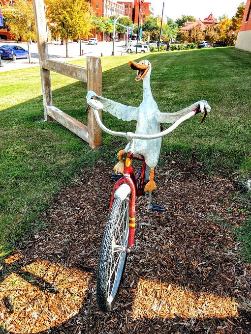 10) Duck On A Bike sculpture in Abilene, Texas