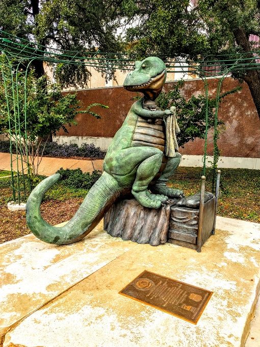 18) Good Night Dinosaur sculpture in Abilene, Texas