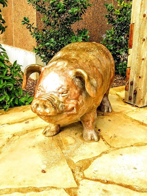 22) Wilbur the pig sculpture in Abilene, Texas