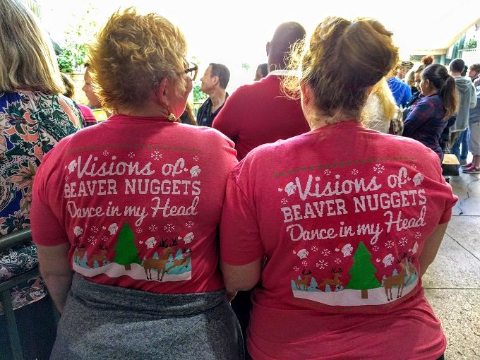 Matching festive Buc-ee's T-shirts
