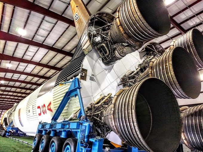Saturn V rocket at Space Center in Houston, Texas