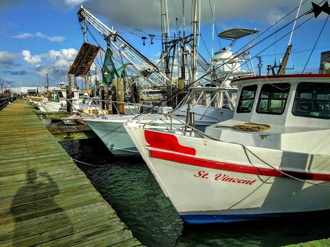 Shrimp boats in Galveston, Texas