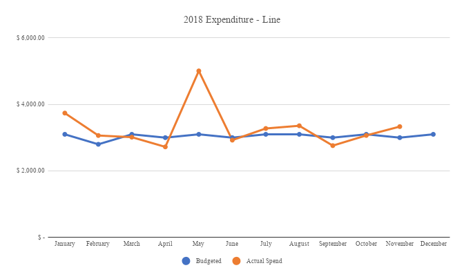 2018 expenditure up to November