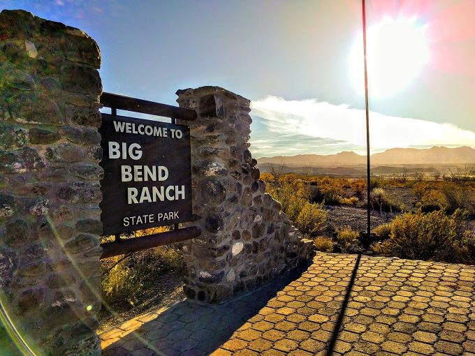 Big Bend Ranch State Park entrance