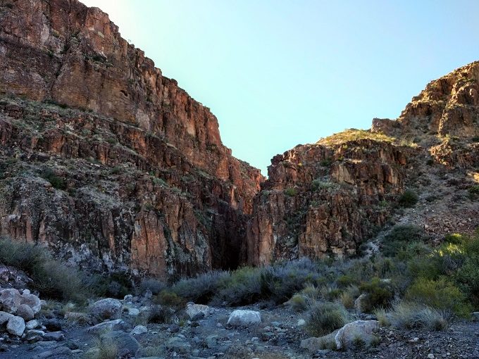 Entrance of Closed Canyon in Big Bend Ranch State Park