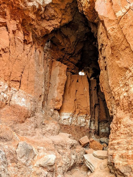 Entrance of The Big Cave in Palo Duro Canyon State Park