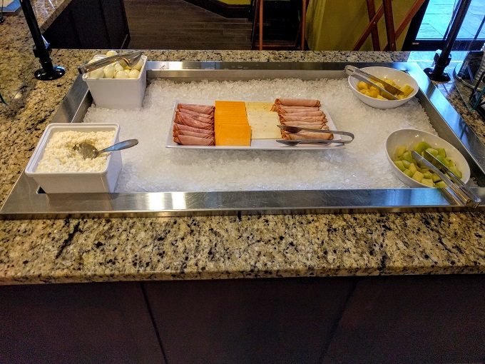 Staybridge Suites Odessa, Texas - Cold cuts, cheese, hard boiled eggs, cottage cheese & fruit