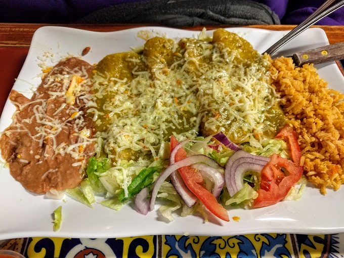 Tacos Chinampa, El Paso TX - Enchiladas