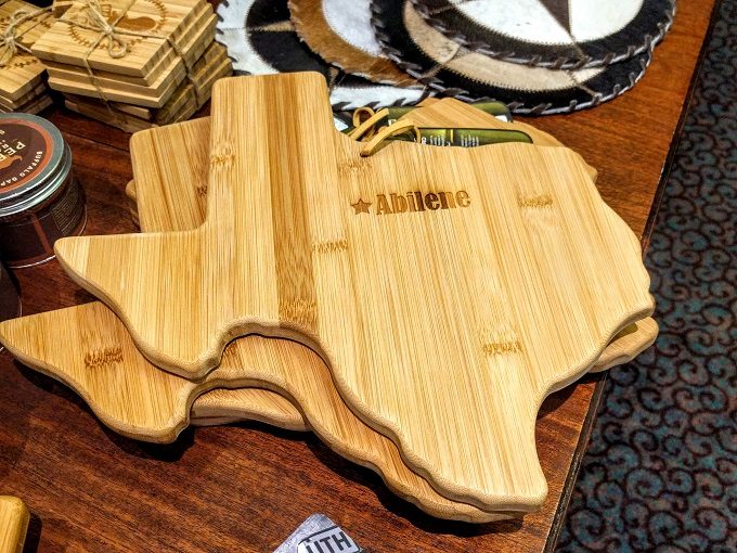 Texas-shaped cutting board