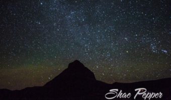 West Corazón Peak by starlight