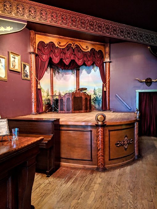 Boot Hill Museum, Dodge City KS - Stage in the Long Branch Saloon