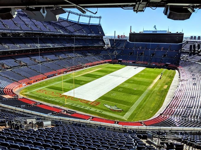 Denver Broncos Stadium Tour - Denver Broncos field