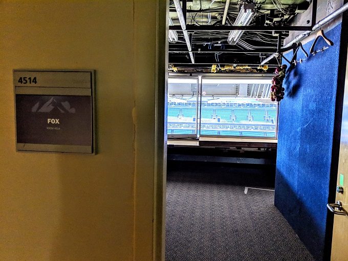 Denver Broncos Stadium Tour - The TV broadcasting booth