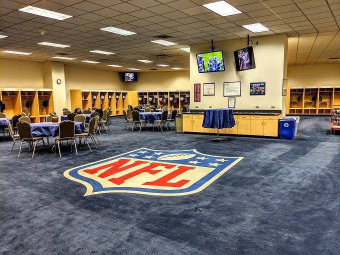 Denver Broncos Stadium Tour - Visitors locker room