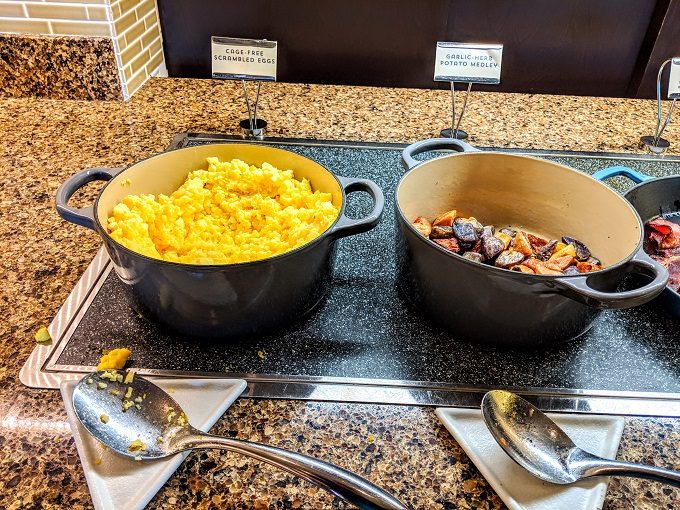 Hyatt Place Kansas City Lenexa City Center breakfast - Scrambled eggs & potatoes