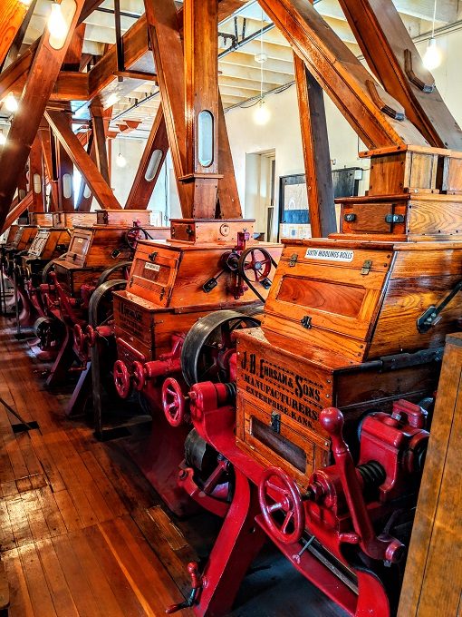Inside the Old Mill Museum in Lindsborg, Kansas