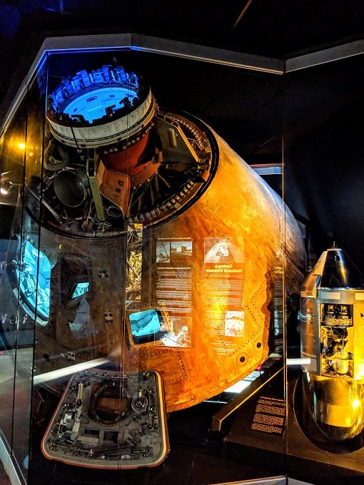 Odyssey capsule from the Apollo 13 mission at Cosmosphere in Hutchinson, Kansas