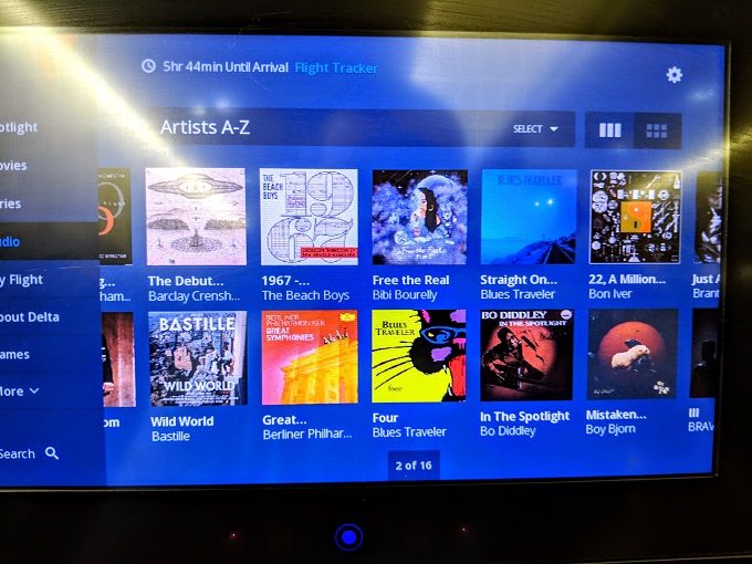 Delta 58 BOS-LHR in Economy - Music on IFE