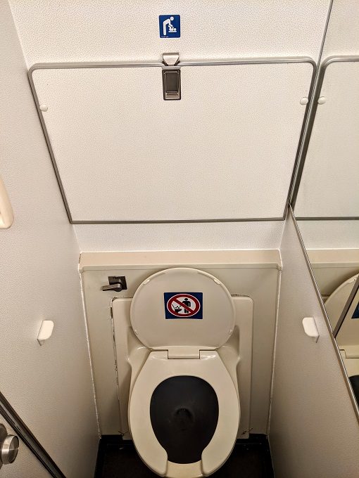 Delta 58 BOS-LHR in Economy - Toilet & changing table