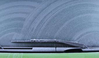 Frozen windscreen