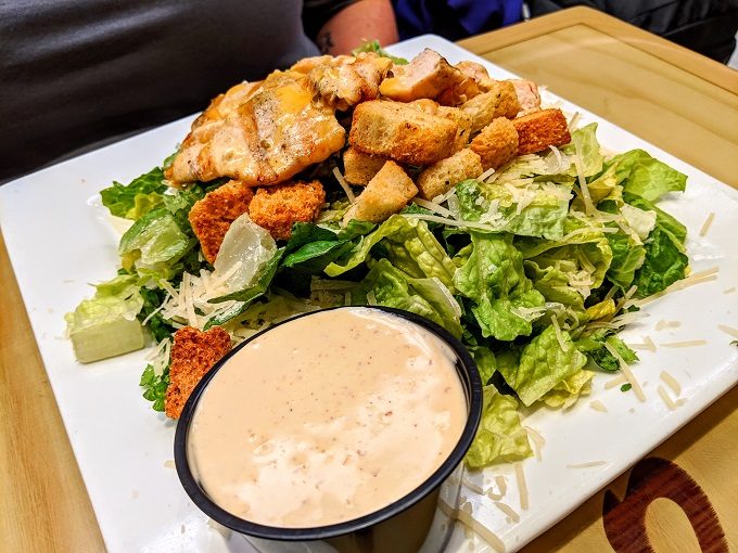 Jerry Remy's Sports Bar & Grill, Boston Logan Airport - Caesar salad with grilled chicken