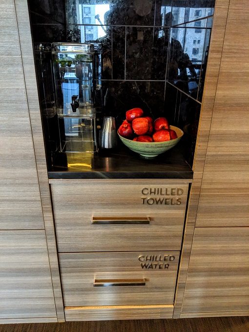 Park Hyatt New York - Chilled water & chilled towels in the fitness room