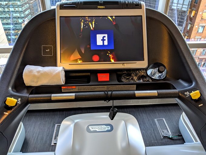 Park Hyatt New York - Treadmill with towel and water