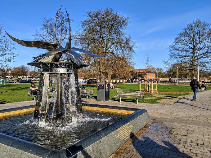 Swan Fountain in Stratford-Upon-Avon