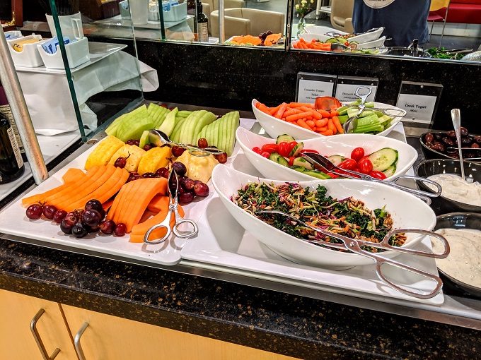 Air France Lounge (Priority Pass) at Boston Logan Airport - Fruit & salad