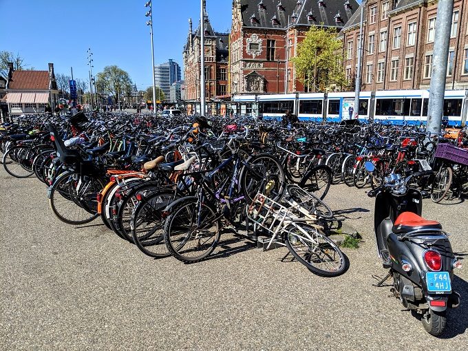 Bike parking in Amsterdam
