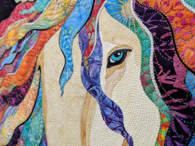 Colour Your World by Lise Belanger at the National Quilt Museum