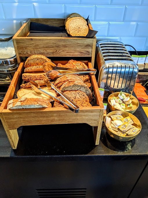 DoubleTree Amsterdam Centraal Station Executive Lounge breakfast - Breads