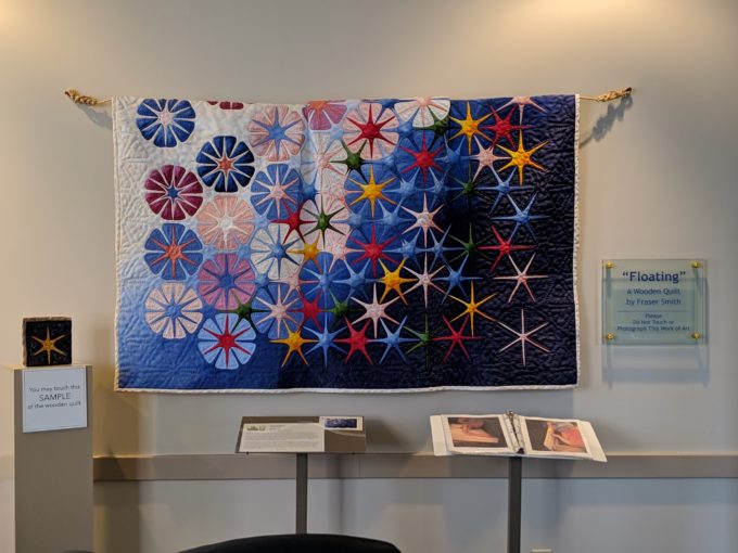 Floating A Wooden Quilt by Fraser Smith at the National Quilt Museum