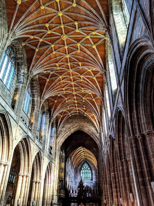 Inside Chester Cathedral, England