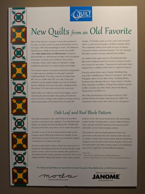 New Quilts from an Old Favorite Exhibit at the National Quilt Museum
