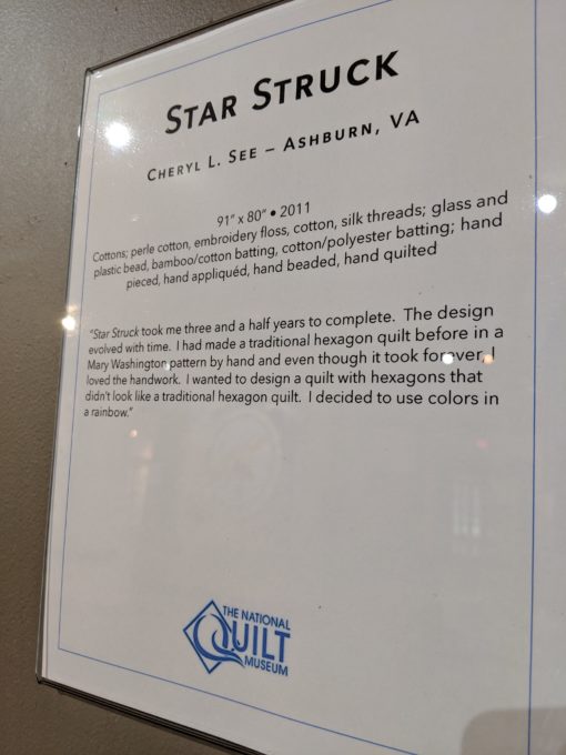 Star Struck by Cheryl L. See at the National Quilt Museum