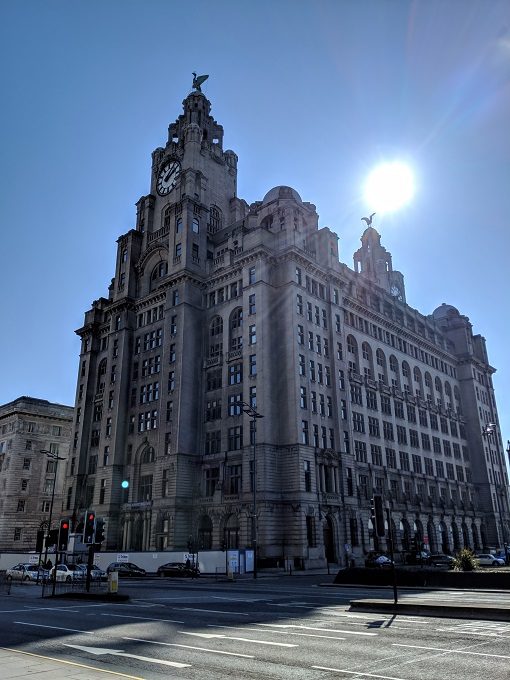 The Royal Liver building in Liverpool, England