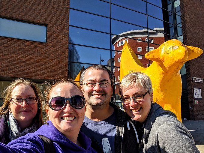 The four of us and the Superlambanana