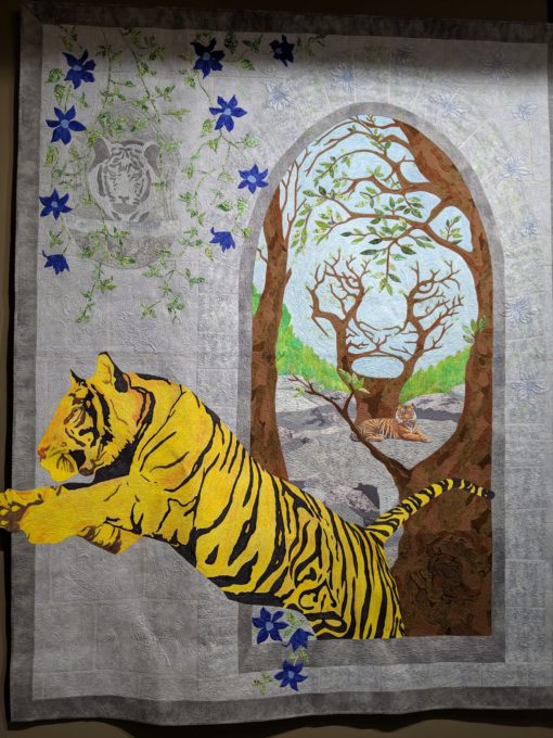 Tiger, Tiger Kris Vierra at the National Quilt Museum