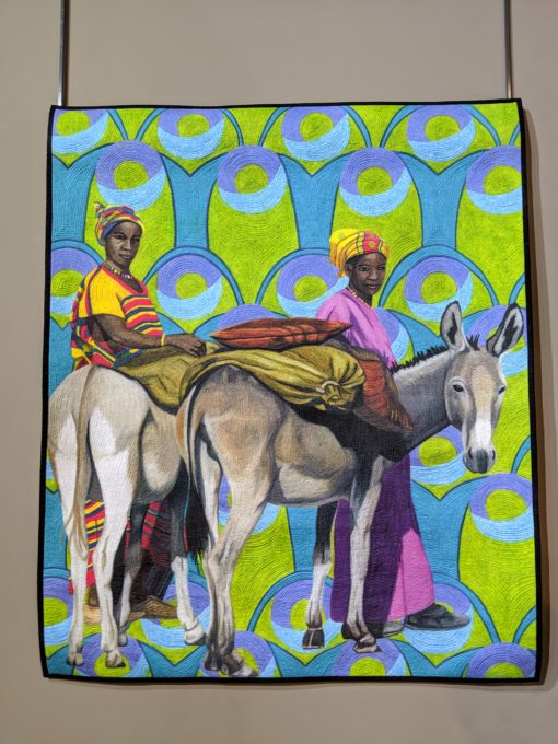 Working Donkey by Hollis Chatelain at the National Quilt Museum