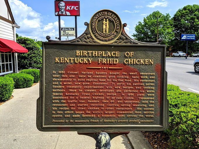 Birthplace of KFC historic marker 2