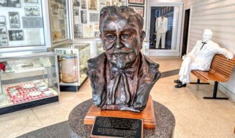 Bust of Colonel Sanders at Harland Sanders Cafe & Museum