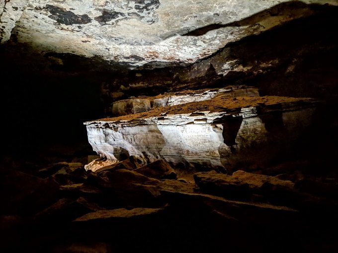 Giant's Coffin in Mammoth Cave