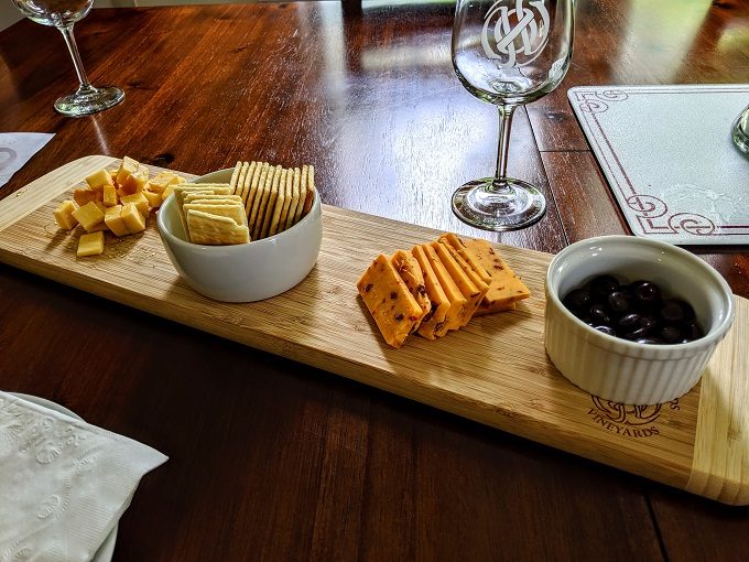 Harkness Edwards Vineyards in Winchester, Kentucky - Cheese plate