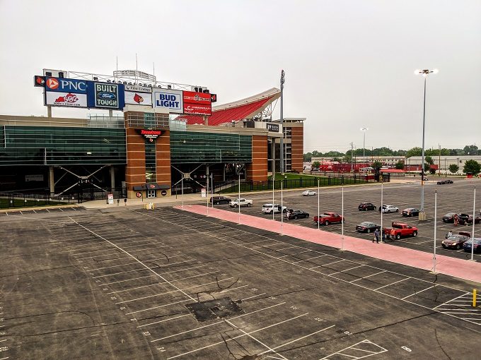 Kentucky Derby parking at Cardinal Stadium in Louisville